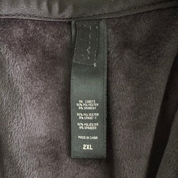 Skims Velour Zip Up Cropped Hoodie in Black - Picture 7 of 8